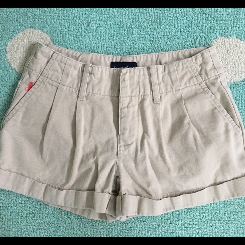 Ralph Lauren Pleated Khaki Shorts